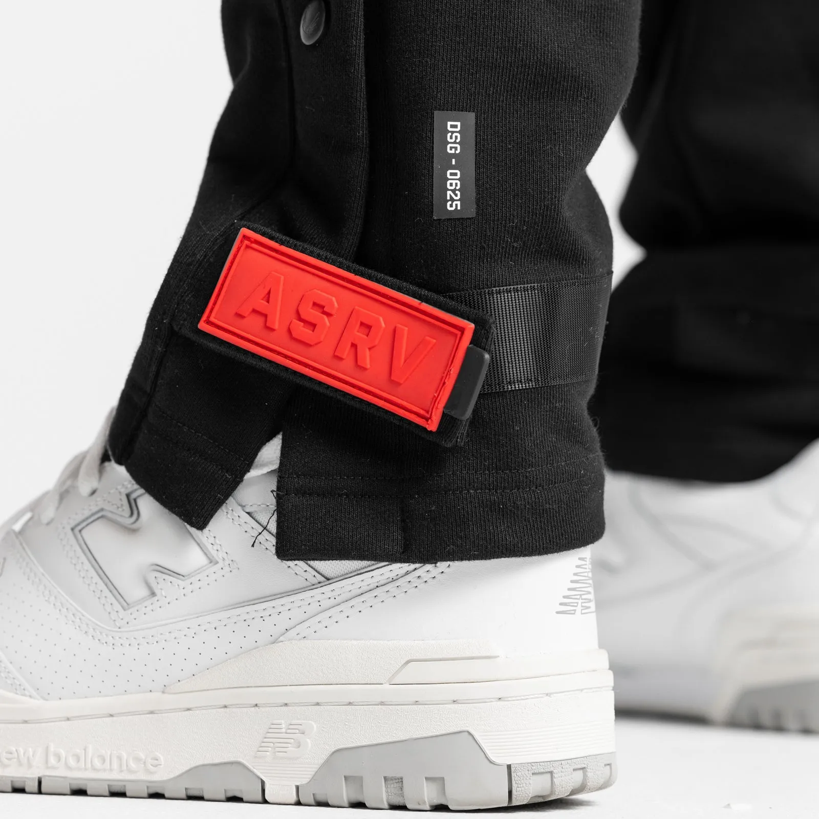 0625. French Terry Technical Snap Jogger - Black