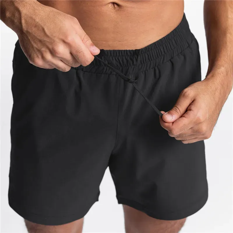 2 in 1 quick dry fitness and exercising shorts