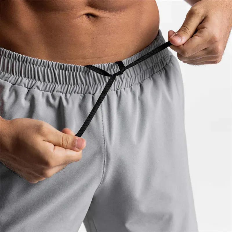 2 in 1 quick dry fitness and exercising shorts
