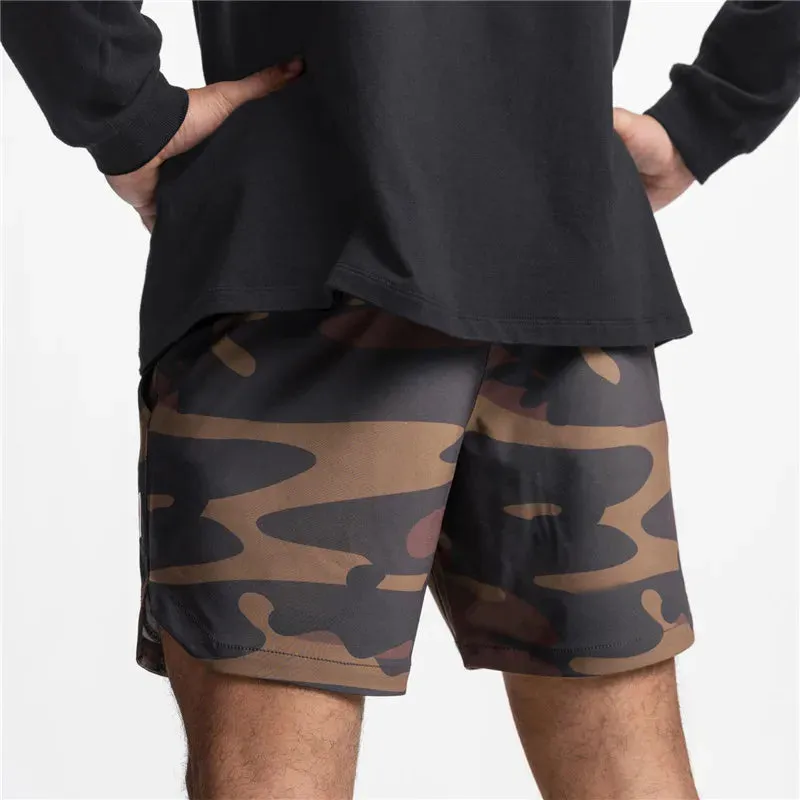 2 in 1 quick dry fitness and exercising shorts