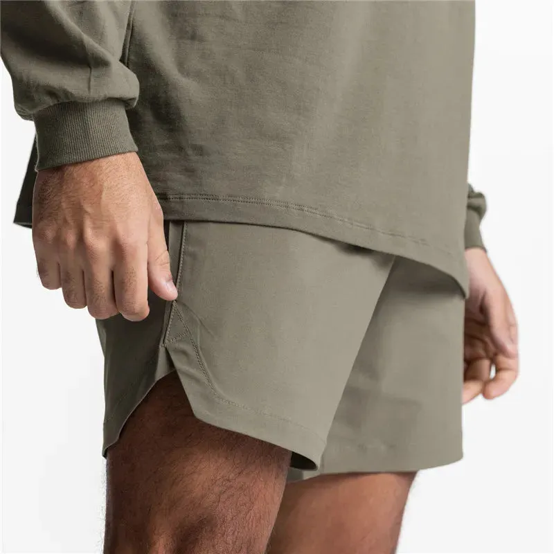 2 in 1 quick dry fitness and exercising shorts