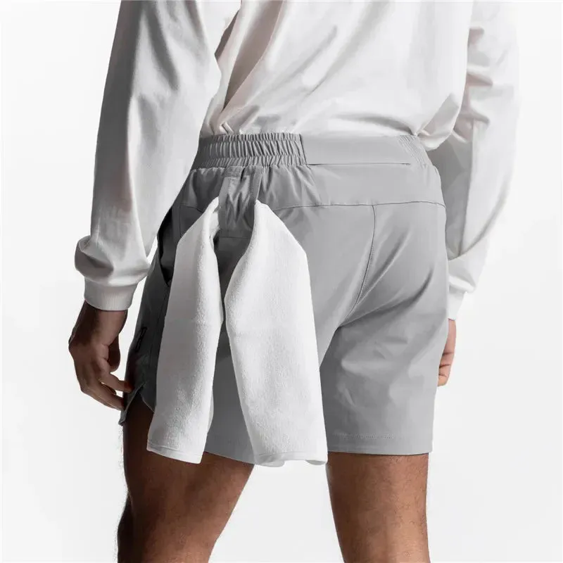 2 in 1 quick dry fitness and exercising shorts