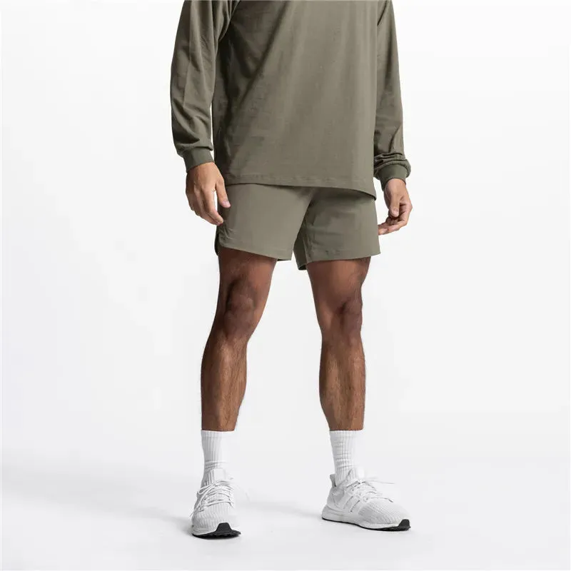 2 in 1 quick dry fitness and exercising shorts