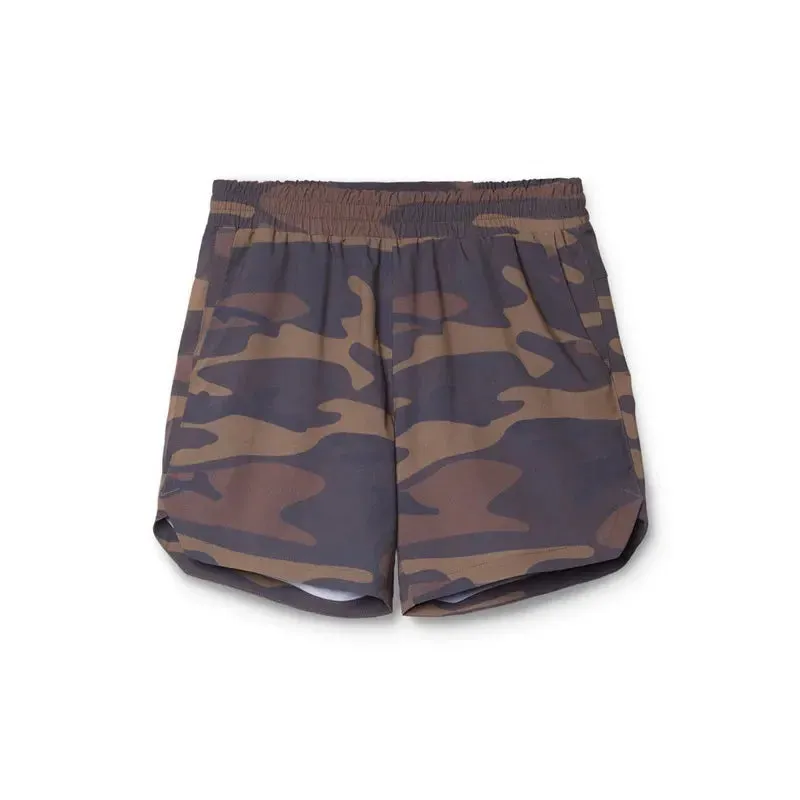 2 in 1 quick dry fitness and exercising shorts