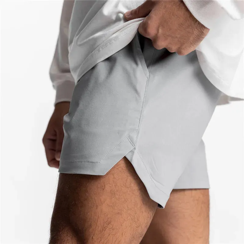 2 in 1 quick dry fitness and exercising shorts