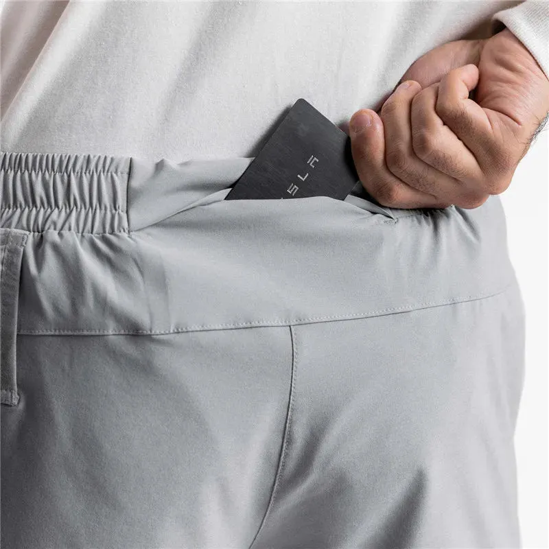 2 in 1 quick dry fitness and exercising shorts