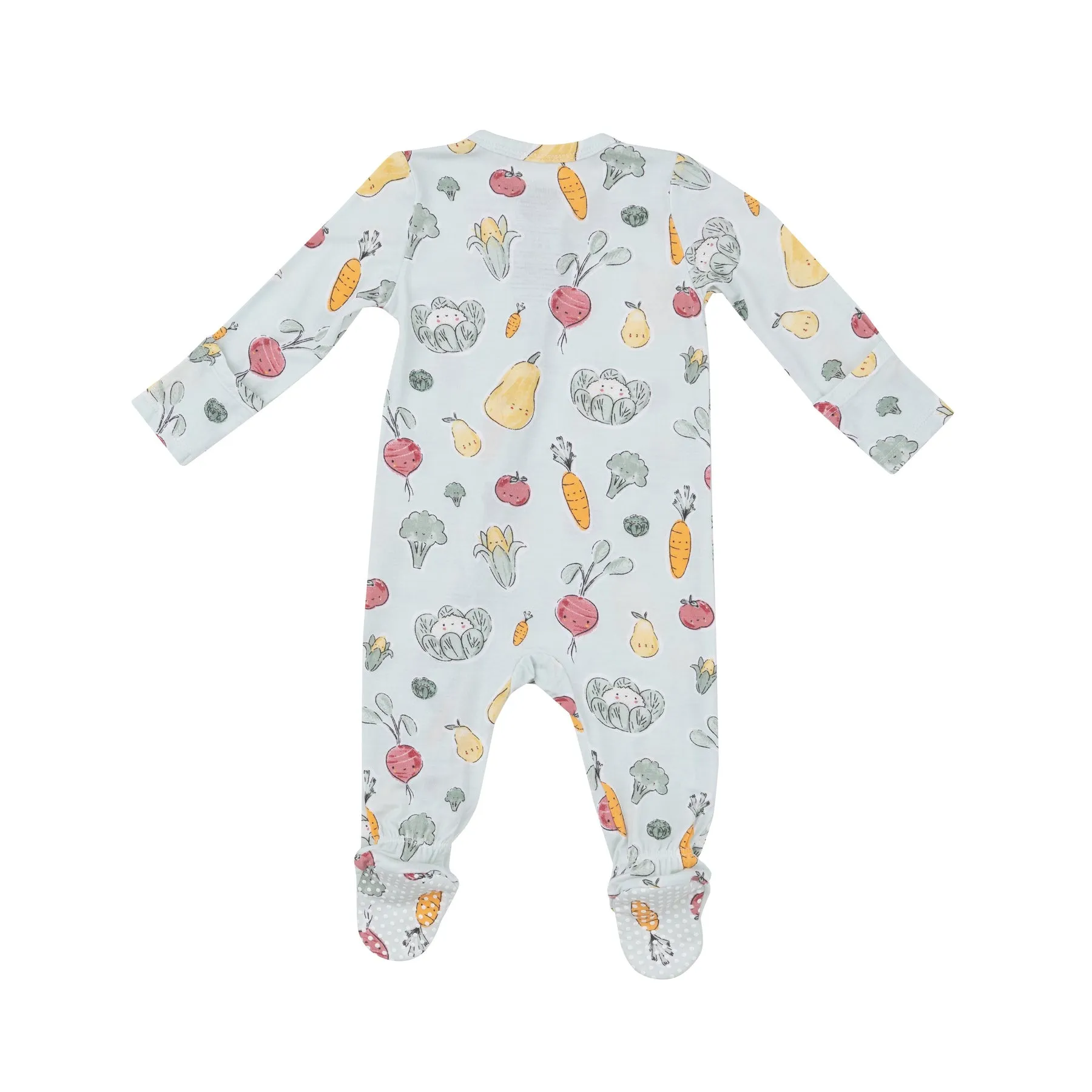 2-Way Zipper Footie - Watercolor Baby Veggies by Angel Dear