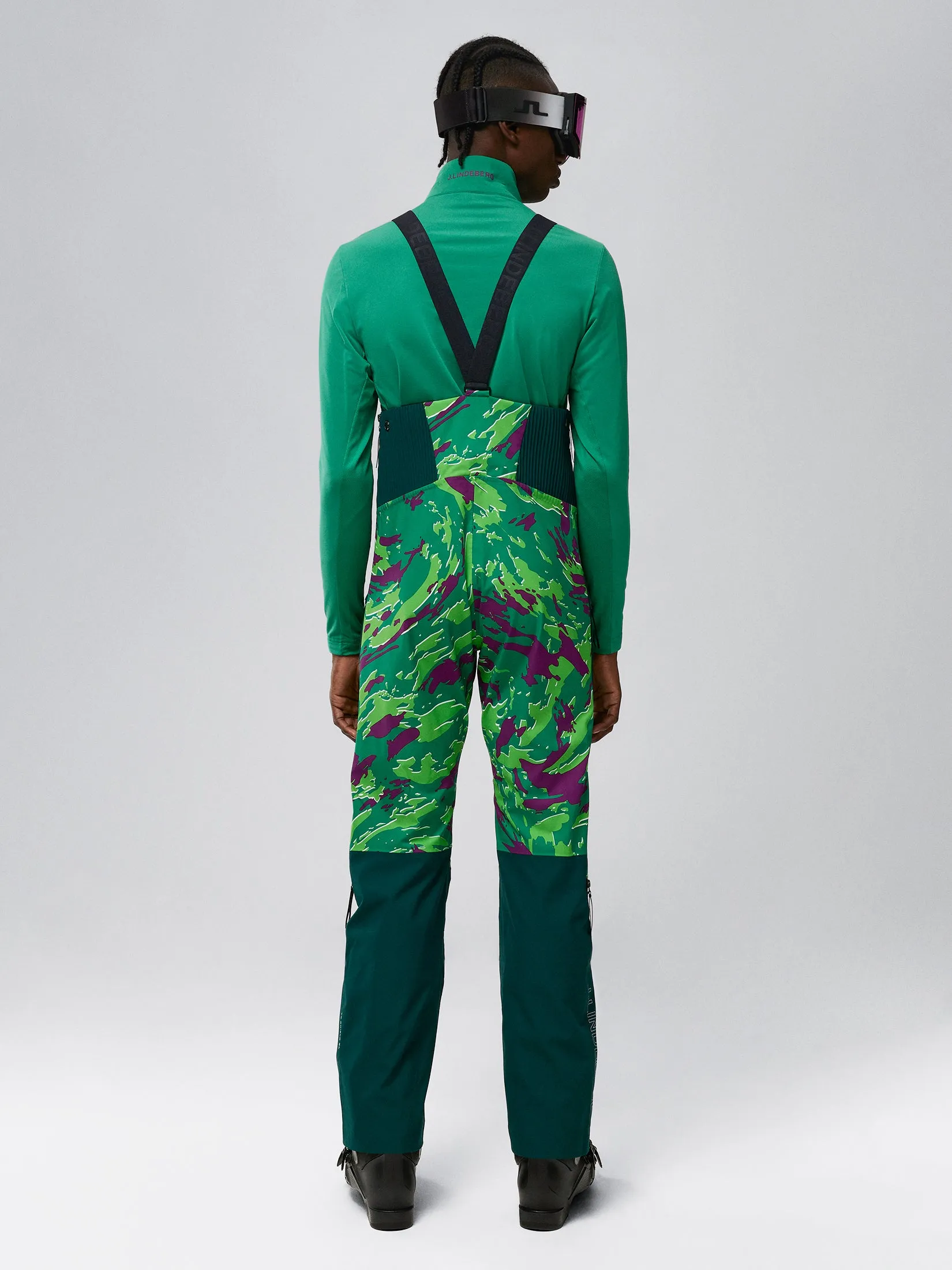 Aerial Bib Shell Pant Print / Canimol Green