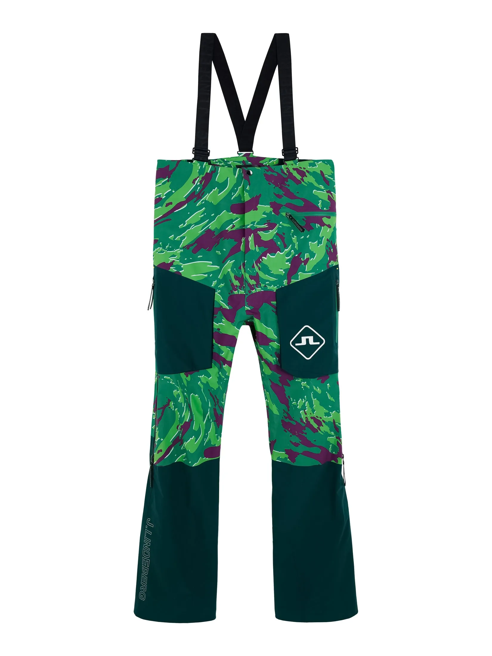 Aerial Bib Shell Pant Print / Canimol Green