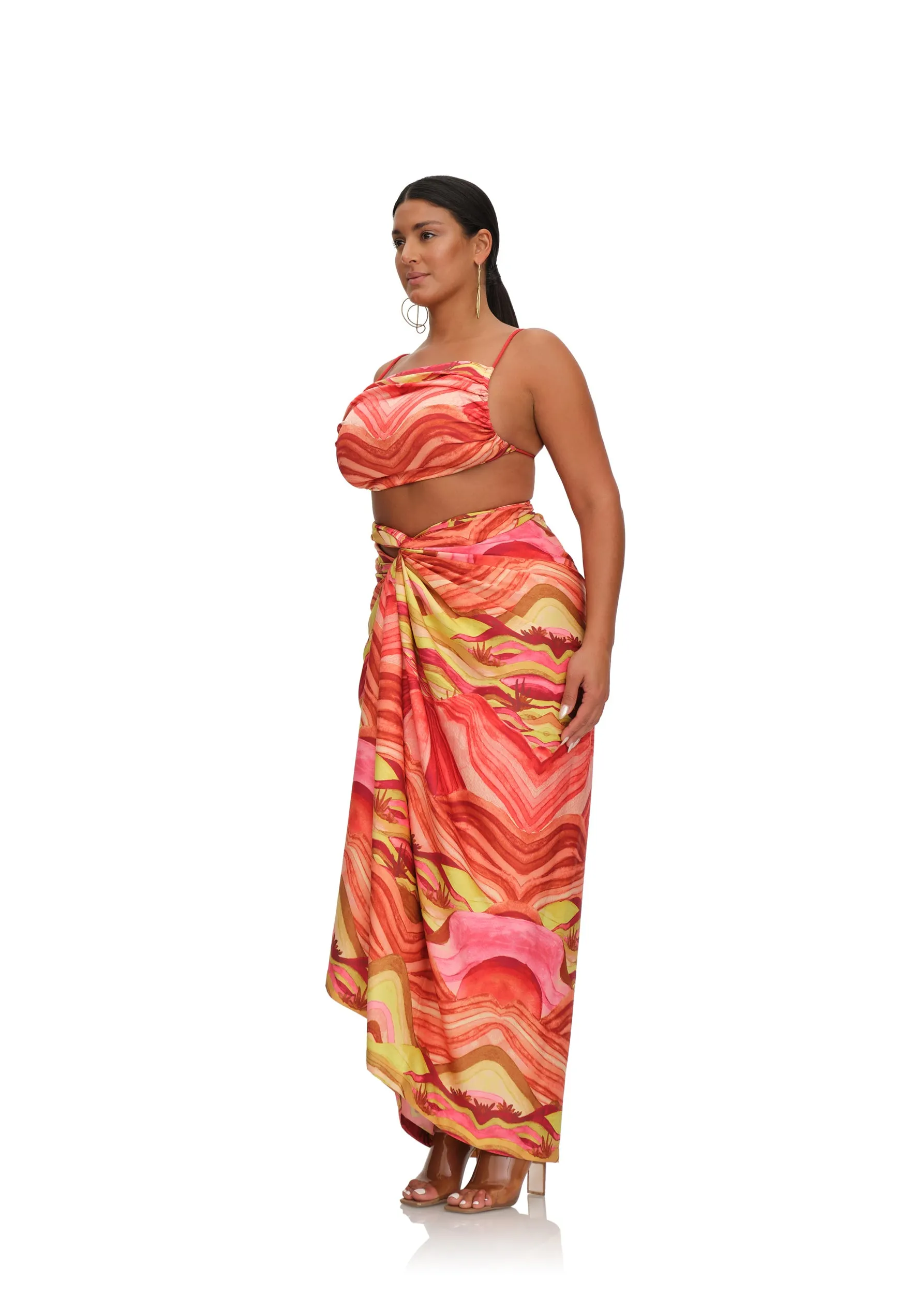 AIKO CROP TOP - SUNSET