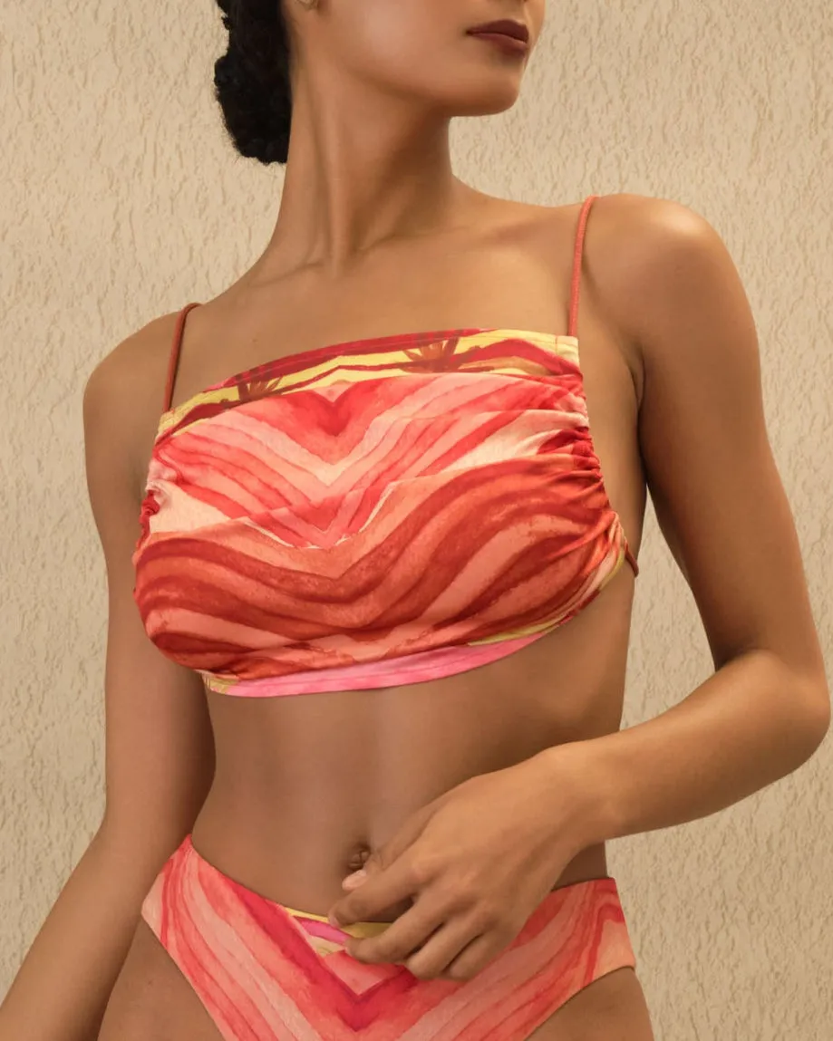 AIKO CROP TOP - SUNSET