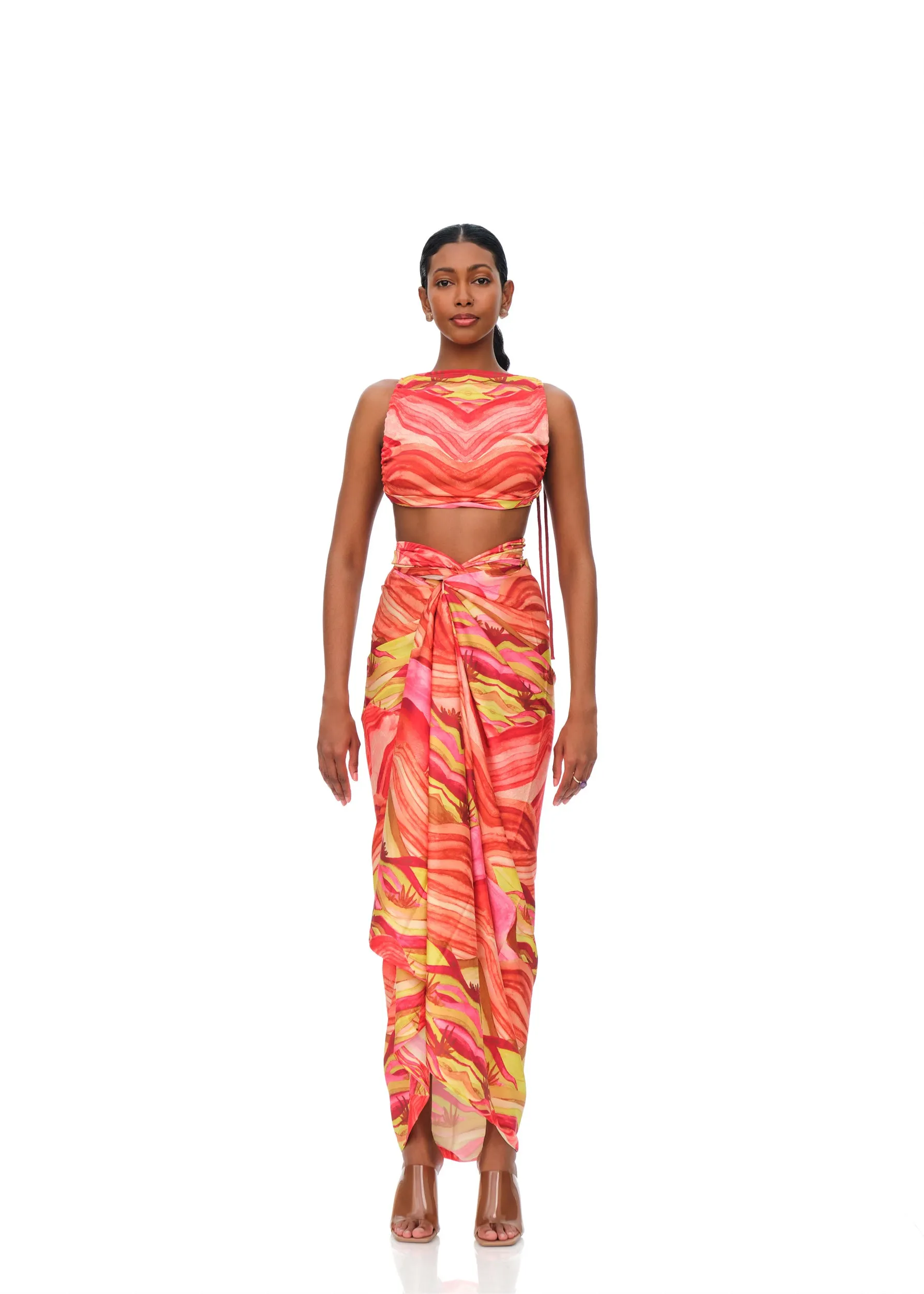 AIKO CROP TOP - SUNSET