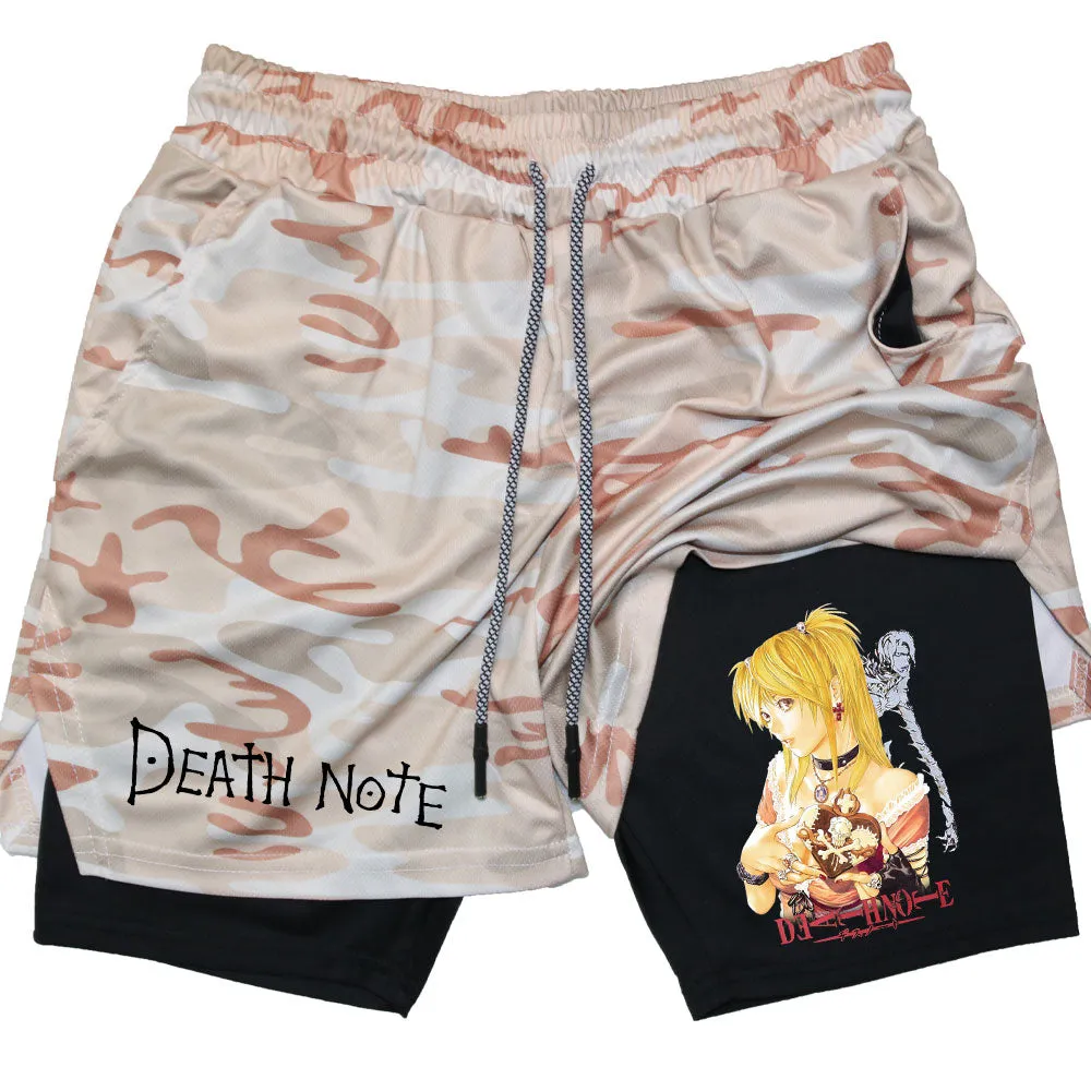 Alex - Men's Performance Shorts - Anime Print Quick Dry Running Shorts