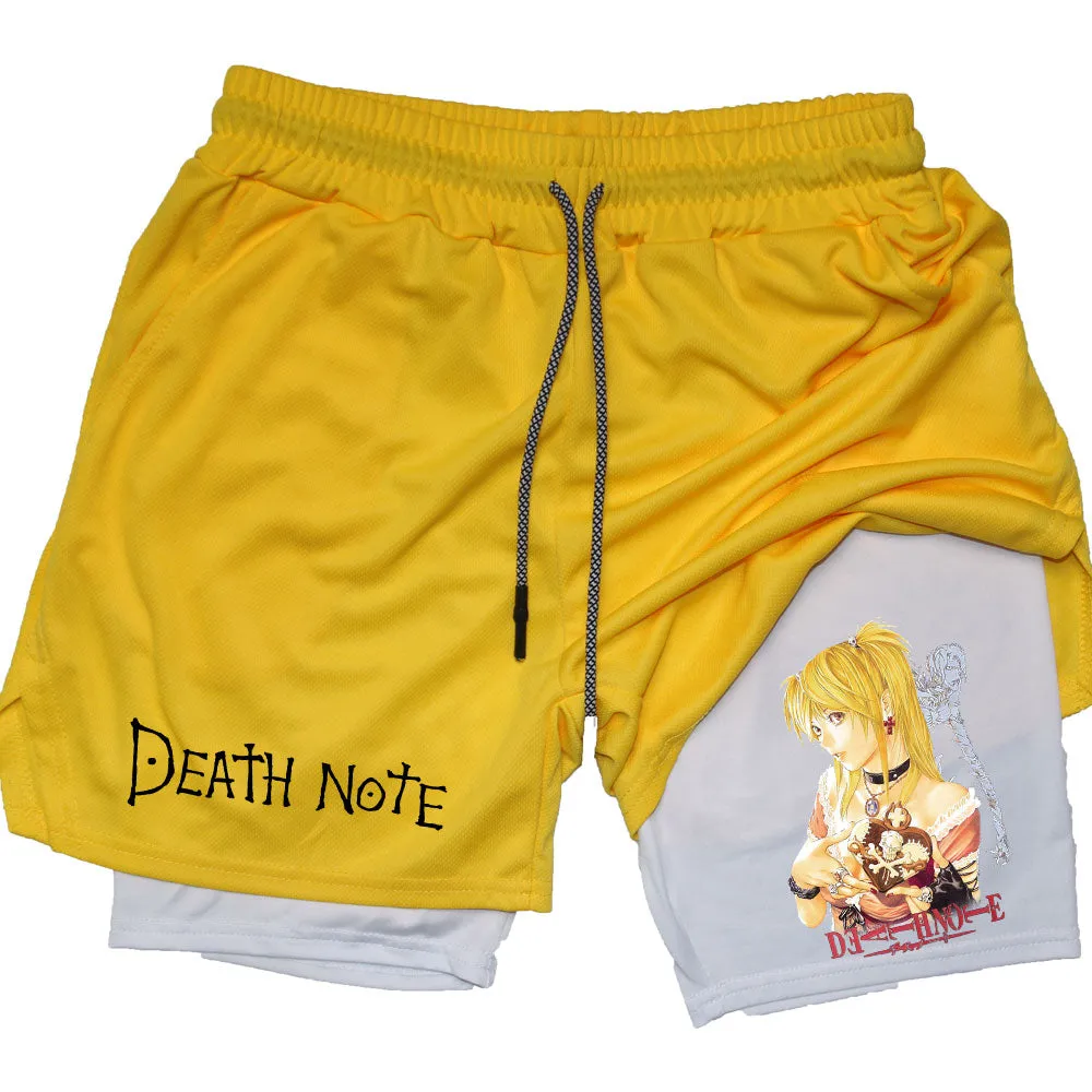 Alex - Men's Performance Shorts - Anime Print Quick Dry Running Shorts