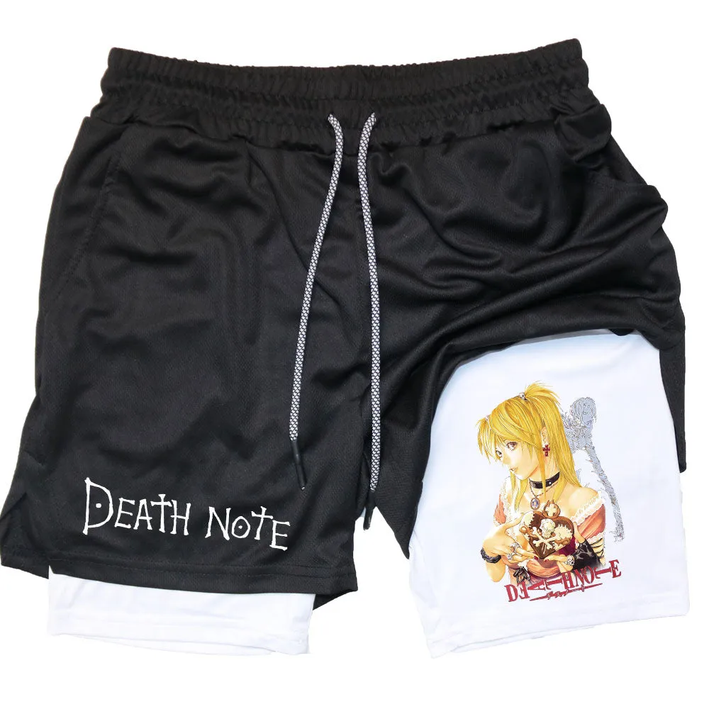 Alex - Men's Performance Shorts - Anime Print Quick Dry Running Shorts