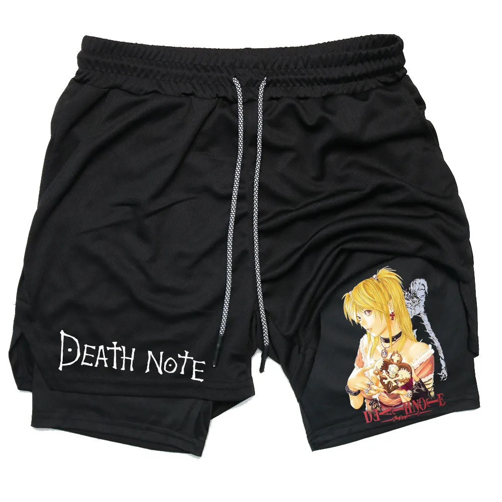 Alex - Men's Performance Shorts - Anime Print Quick Dry Running Shorts