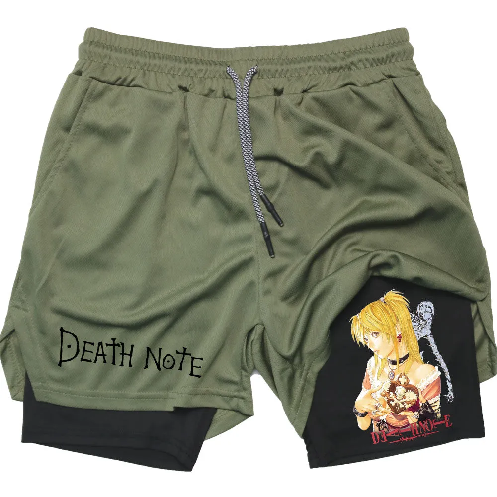 Alex - Men's Performance Shorts - Anime Print Quick Dry Running Shorts