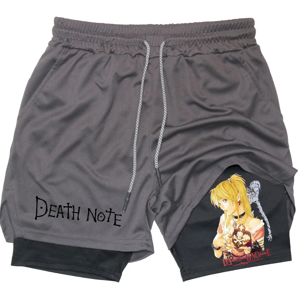 Alex - Men's Performance Shorts - Anime Print Quick Dry Running Shorts