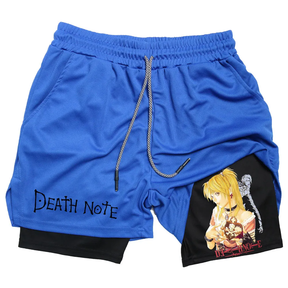 Alex - Men's Performance Shorts - Anime Print Quick Dry Running Shorts