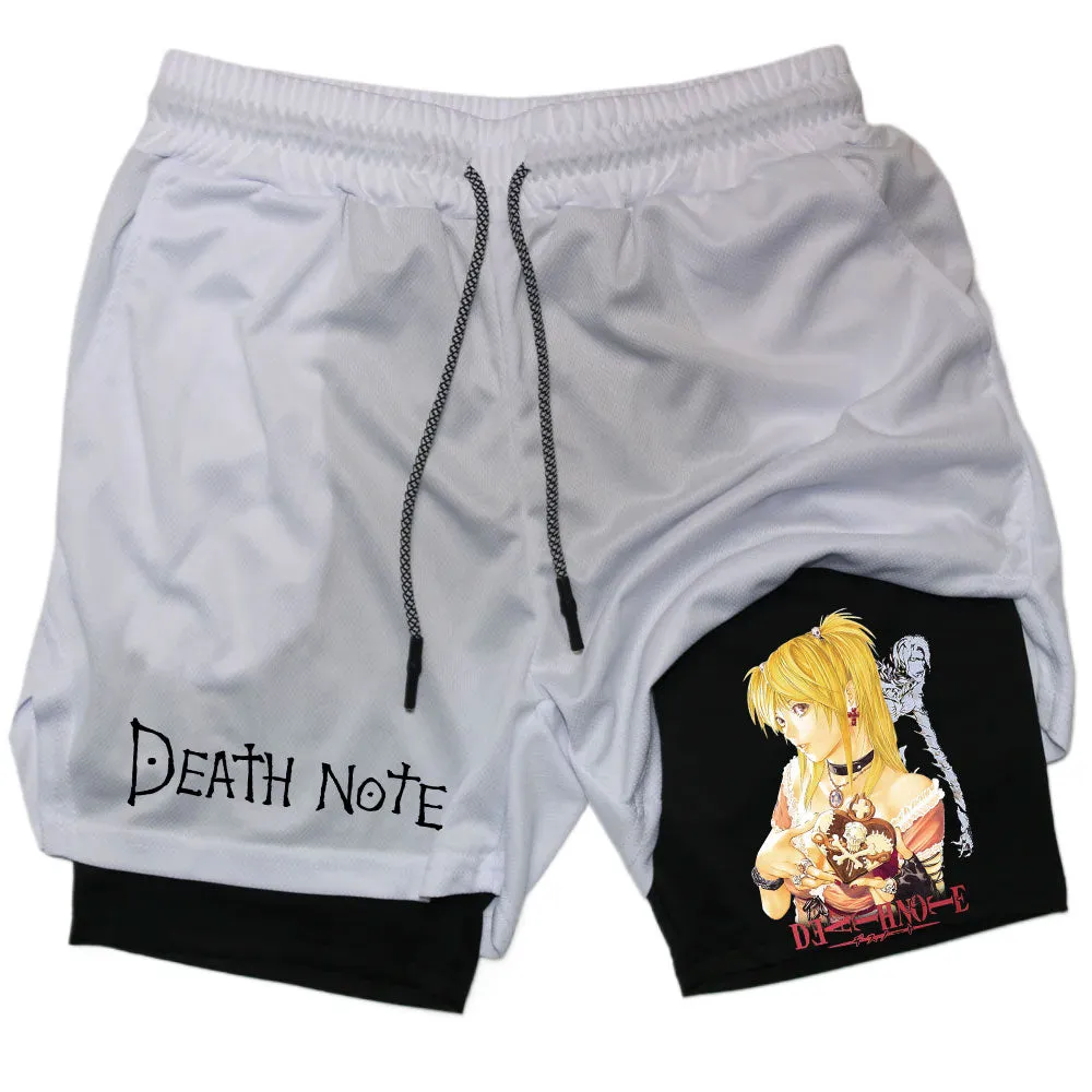 Alex - Men's Performance Shorts - Anime Print Quick Dry Running Shorts