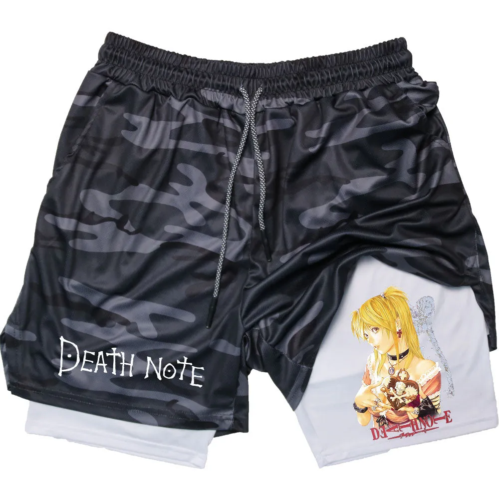 Alex - Men's Performance Shorts - Anime Print Quick Dry Running Shorts