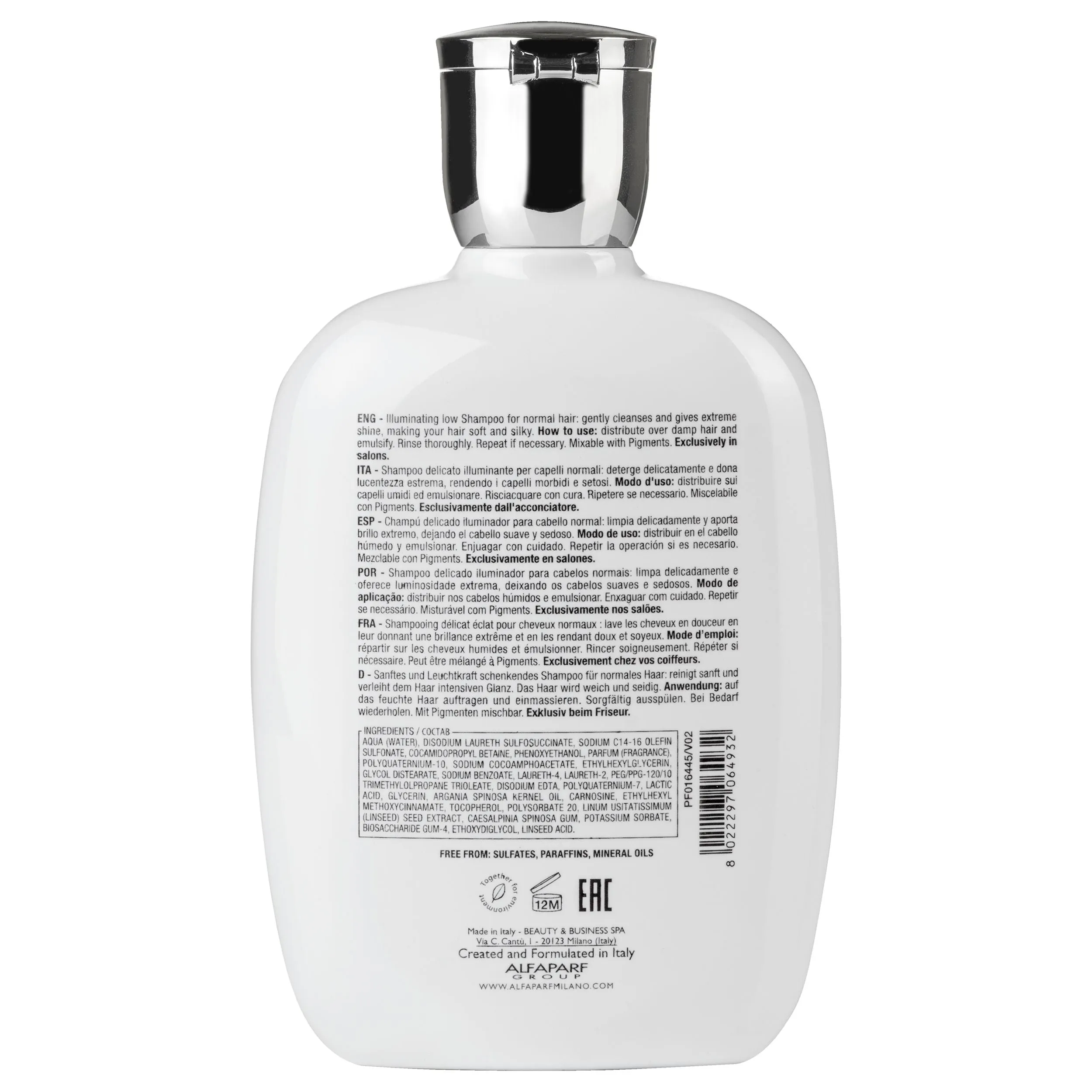 Alfaparf Milano Semi Di Lino Diamond Illuminating Low Shampoo 250ml