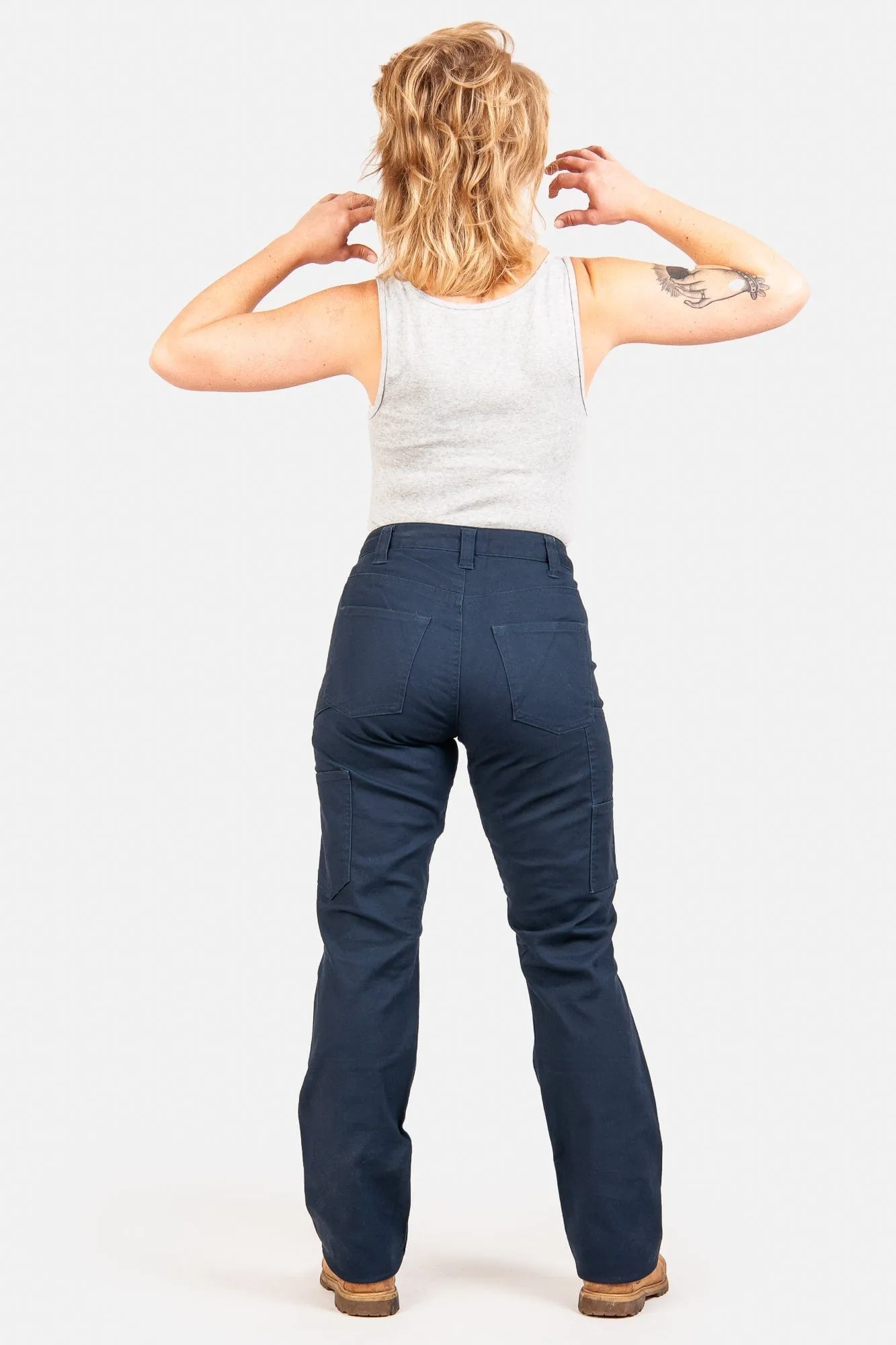 Anna Taskpant in Uniform Navy Canvas