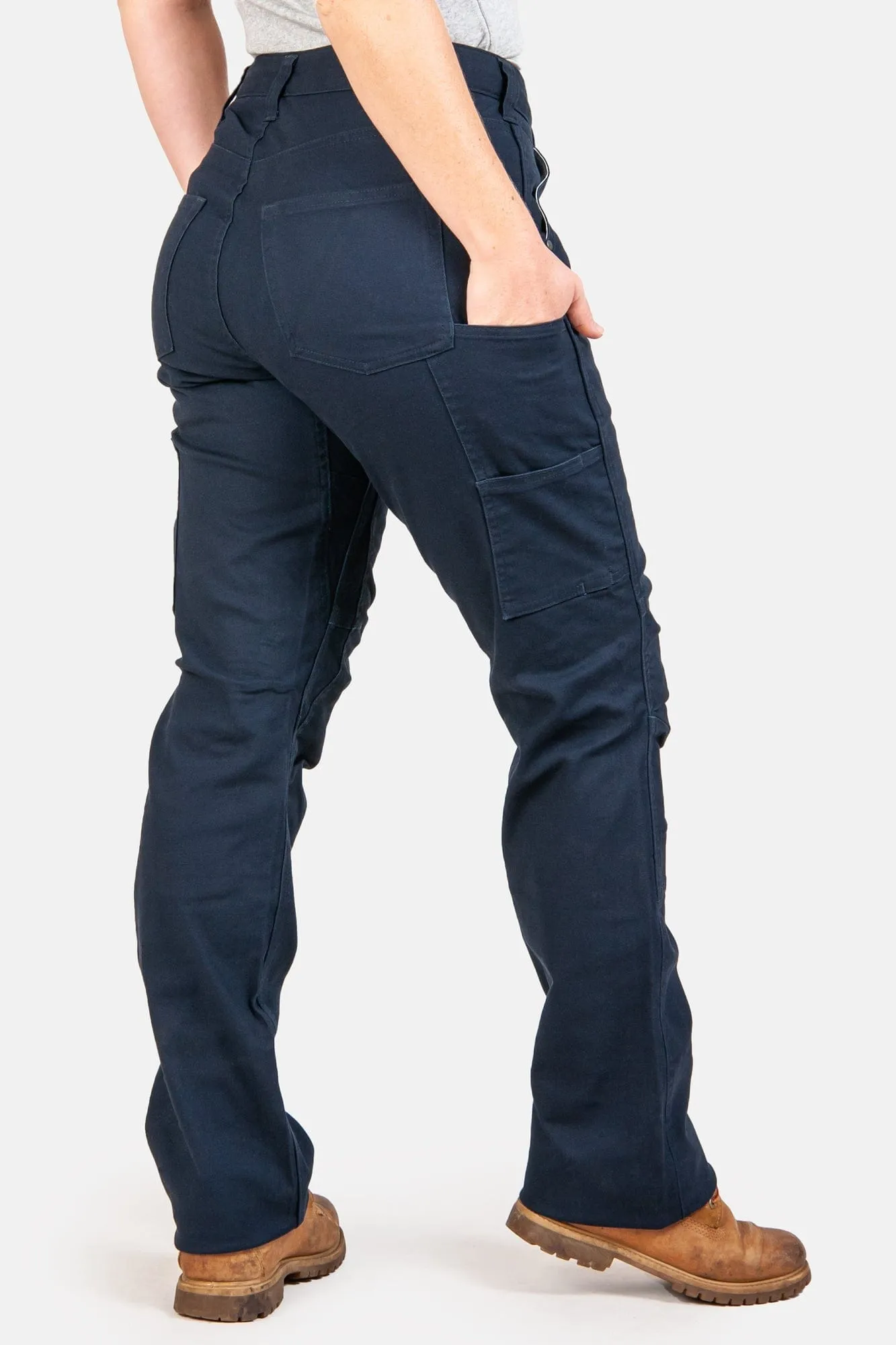 Anna Taskpant in Uniform Navy Canvas