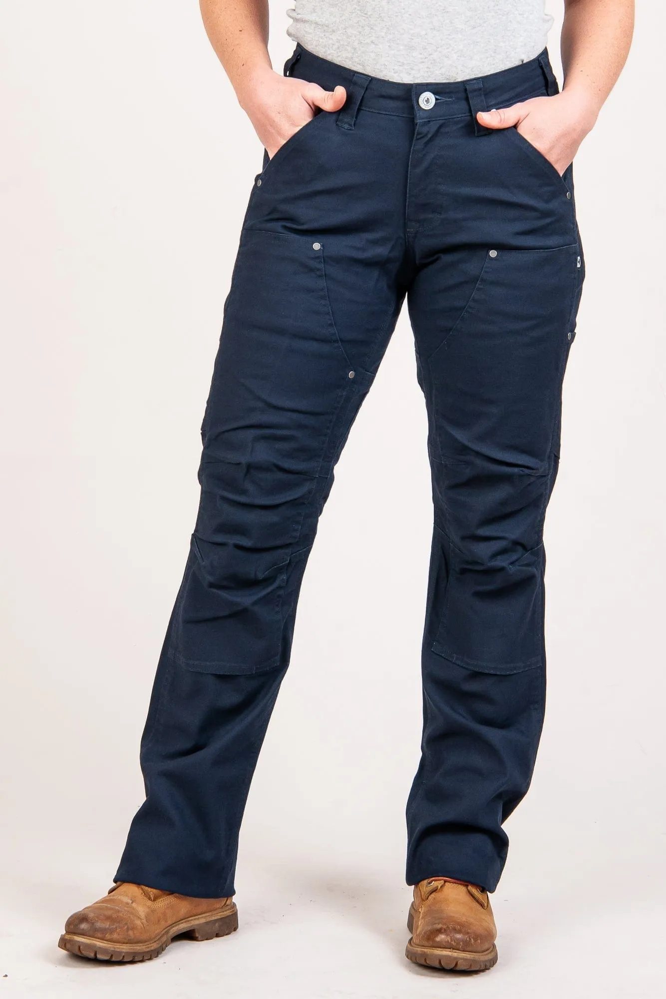 Anna Taskpant in Uniform Navy Canvas