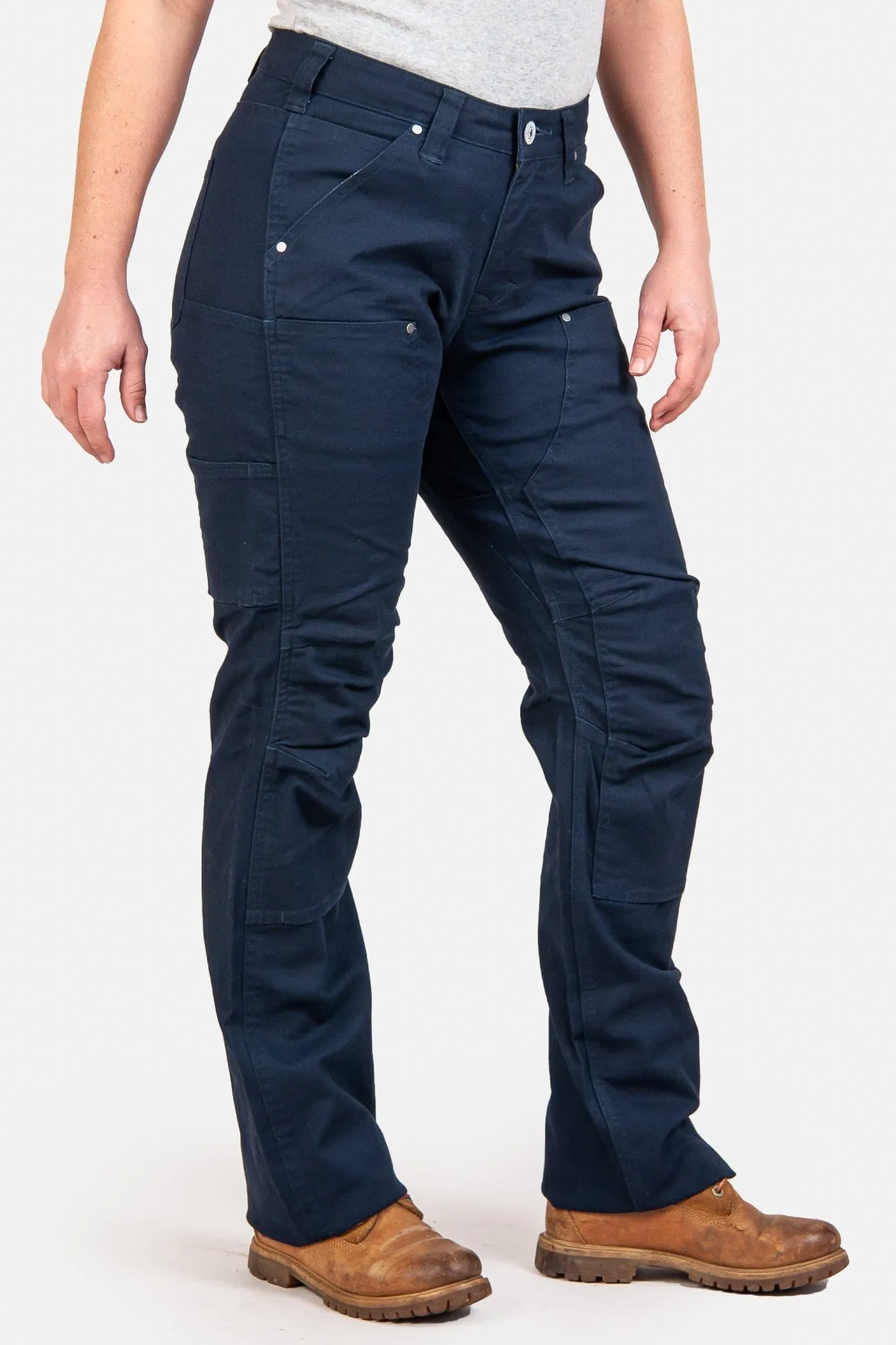 Anna Taskpant in Uniform Navy Canvas