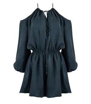Antigone Drop Shoulder Playsuit Navy