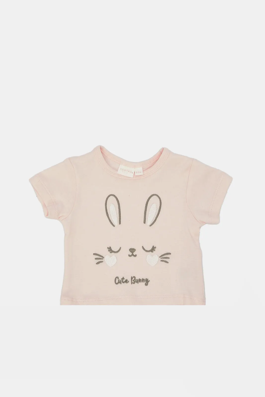 Baby Pink Printed Gift Set (5 Piece)