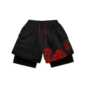 Berserk Marked Sacrifices Quick Dry Premium Mesh Workout Shorts