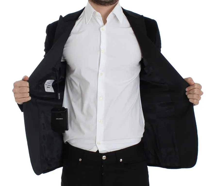 Black striped slim MARTINI blazer