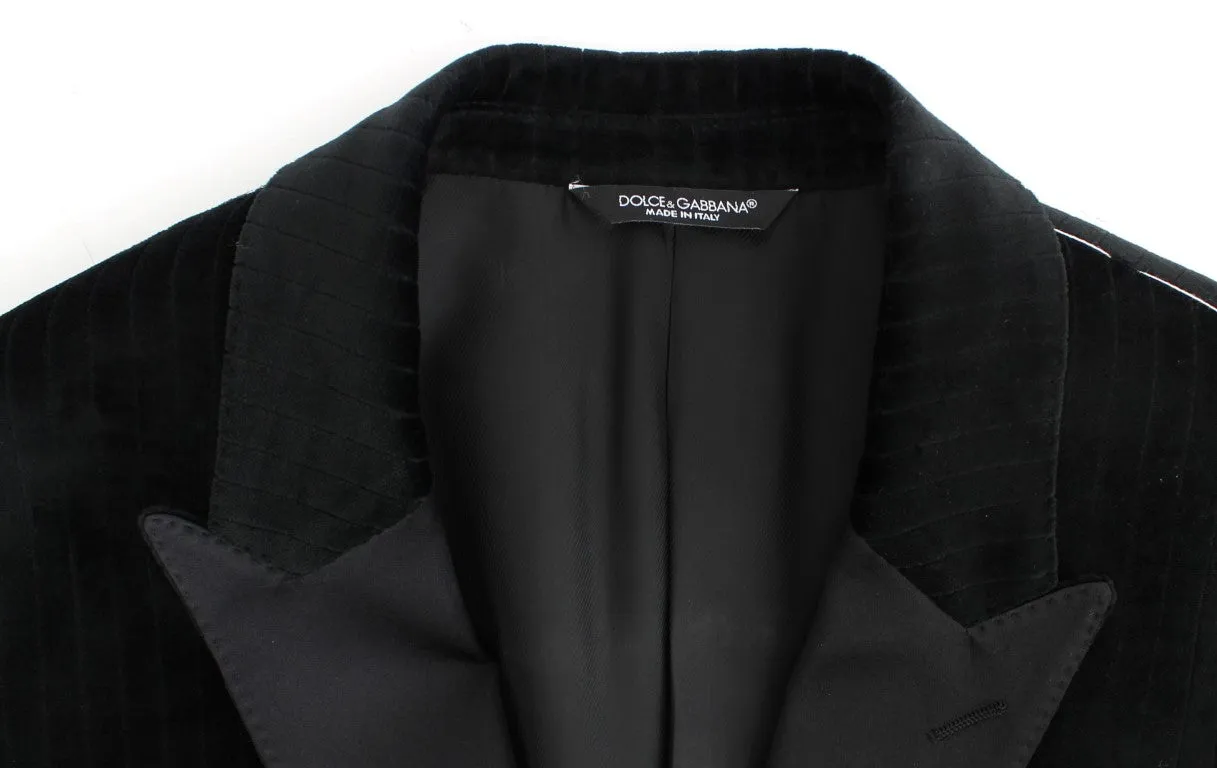 Black striped slim MARTINI blazer