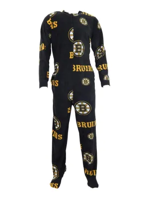 Boston Bruins Men's Ramble One Piece Full Body Union Suit Pajamas