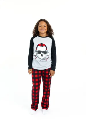 Boys Stay Cool Bear Soft Novelty Fleece 2-Piece Pajama Sleep Pant Set