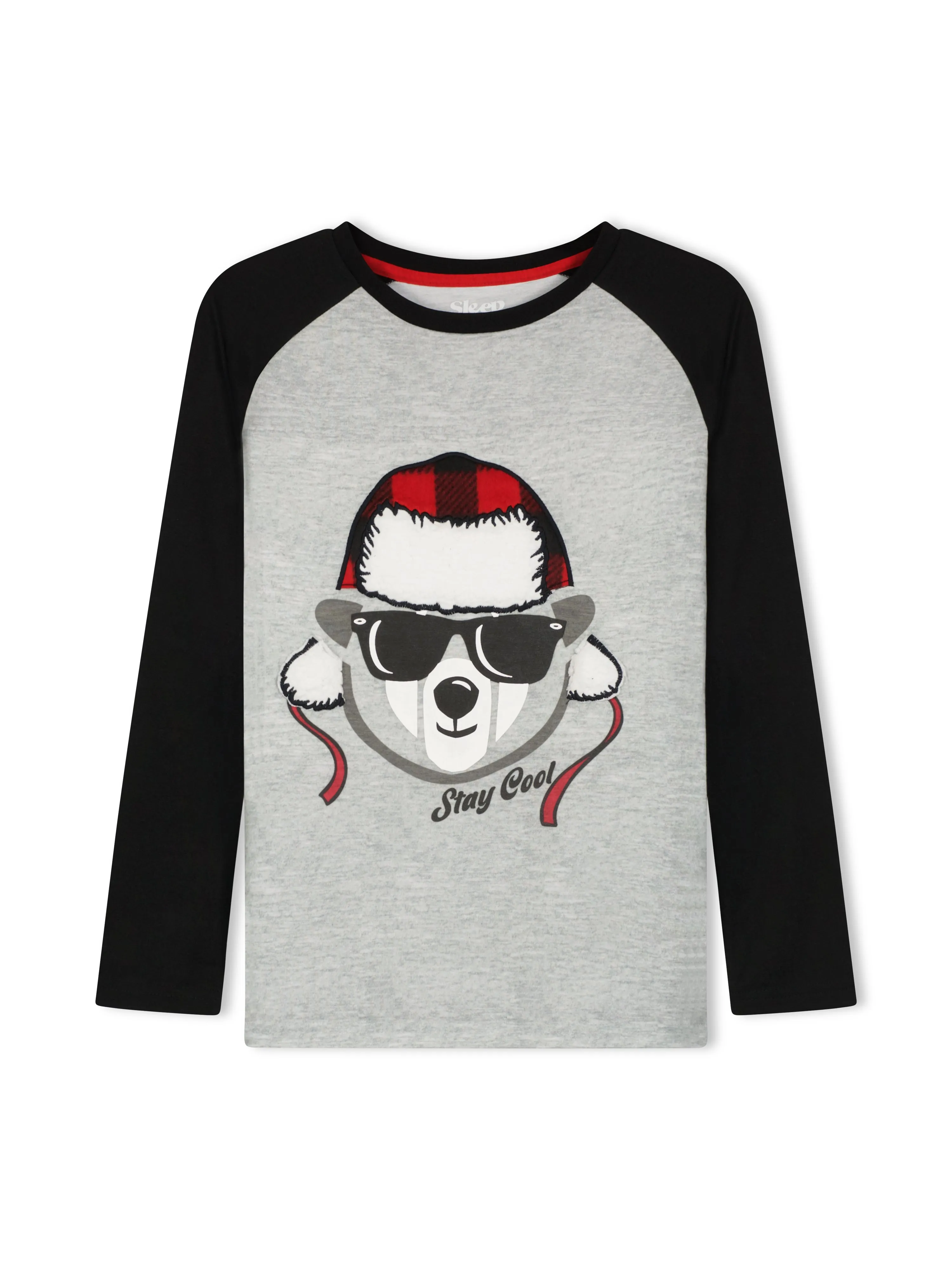 Boys Stay Cool Bear Soft Novelty Fleece 2-Piece Pajama Sleep Pant Set