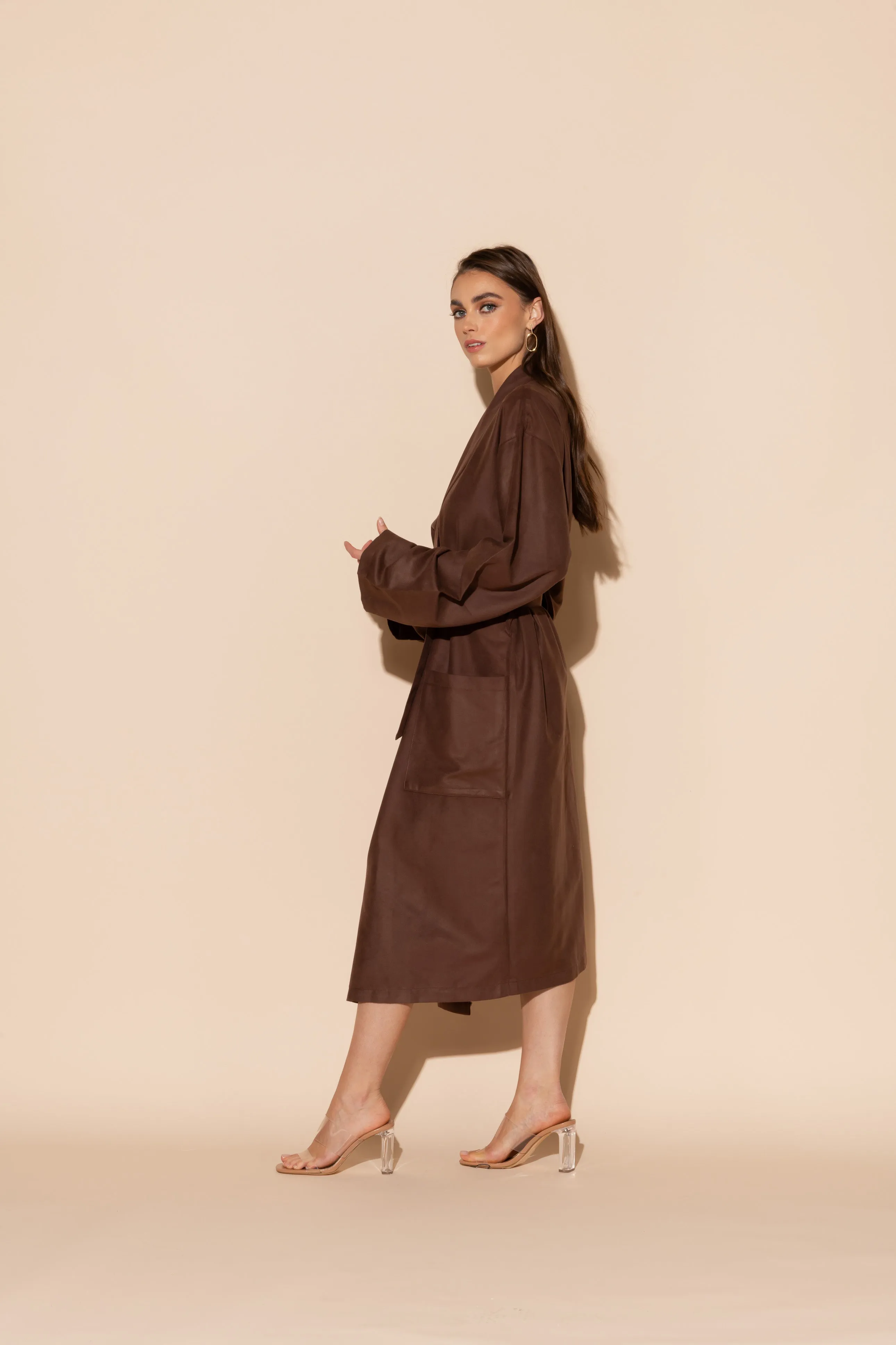 Brown Hotel Single Layer Robe