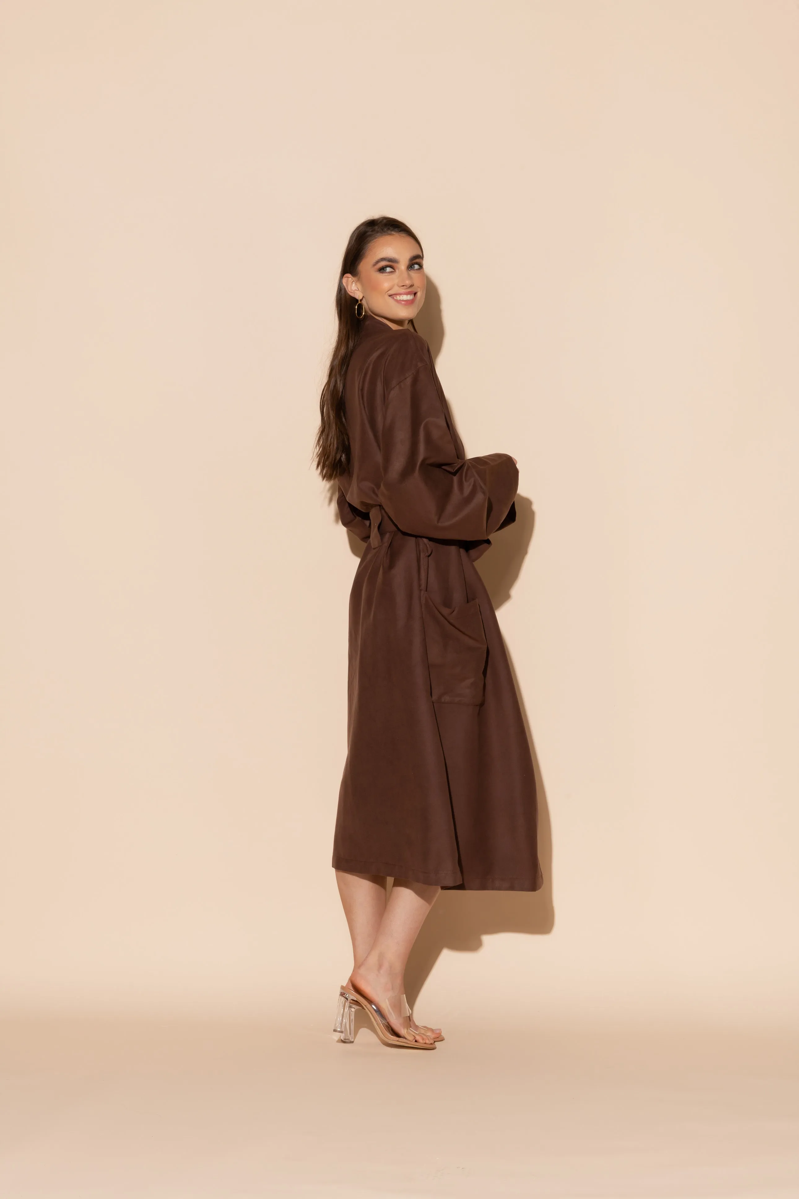 Brown Hotel Single Layer Robe