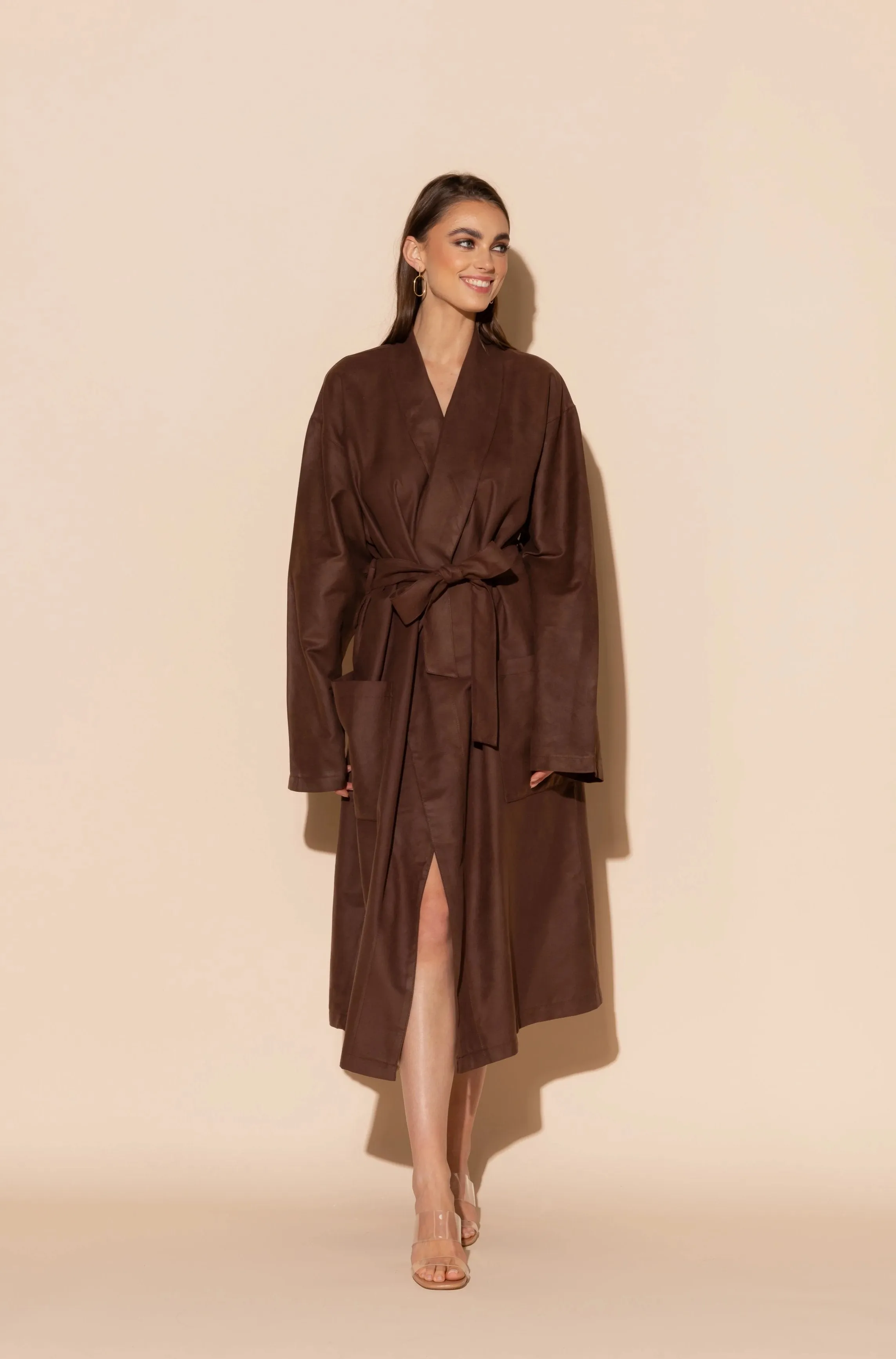 Brown Hotel Single Layer Robe