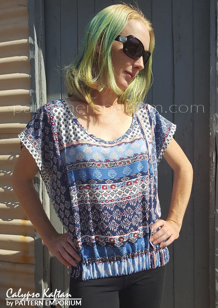 Calypso Kaftan Neckline | Add-on Sewing Pattern