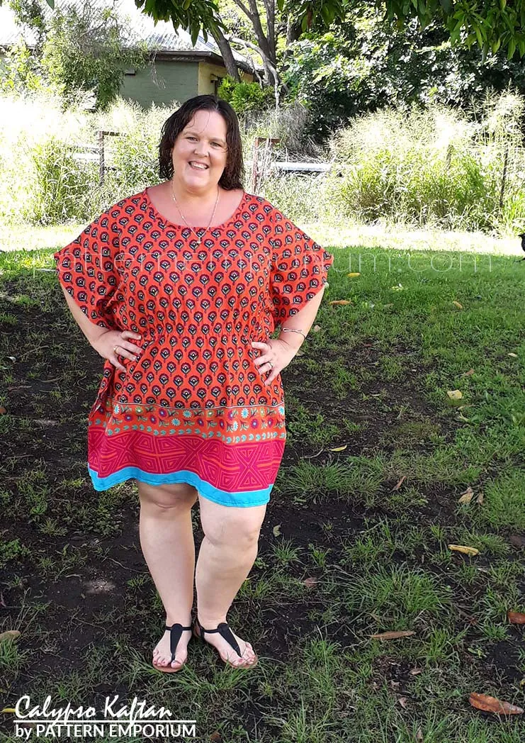 Calypso Kaftan Neckline | Add-on Sewing Pattern