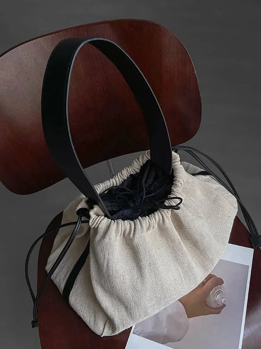 Canvas shoulder commuter tote bag
