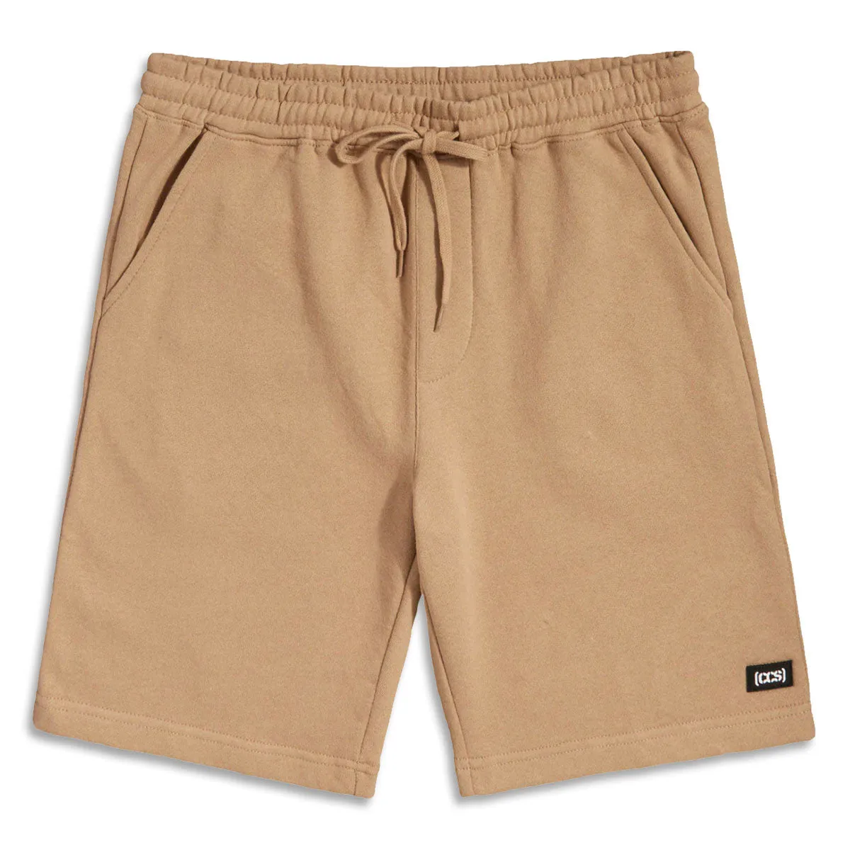 CCS Logo Rubber Patch Sweat Shorts - Khaki