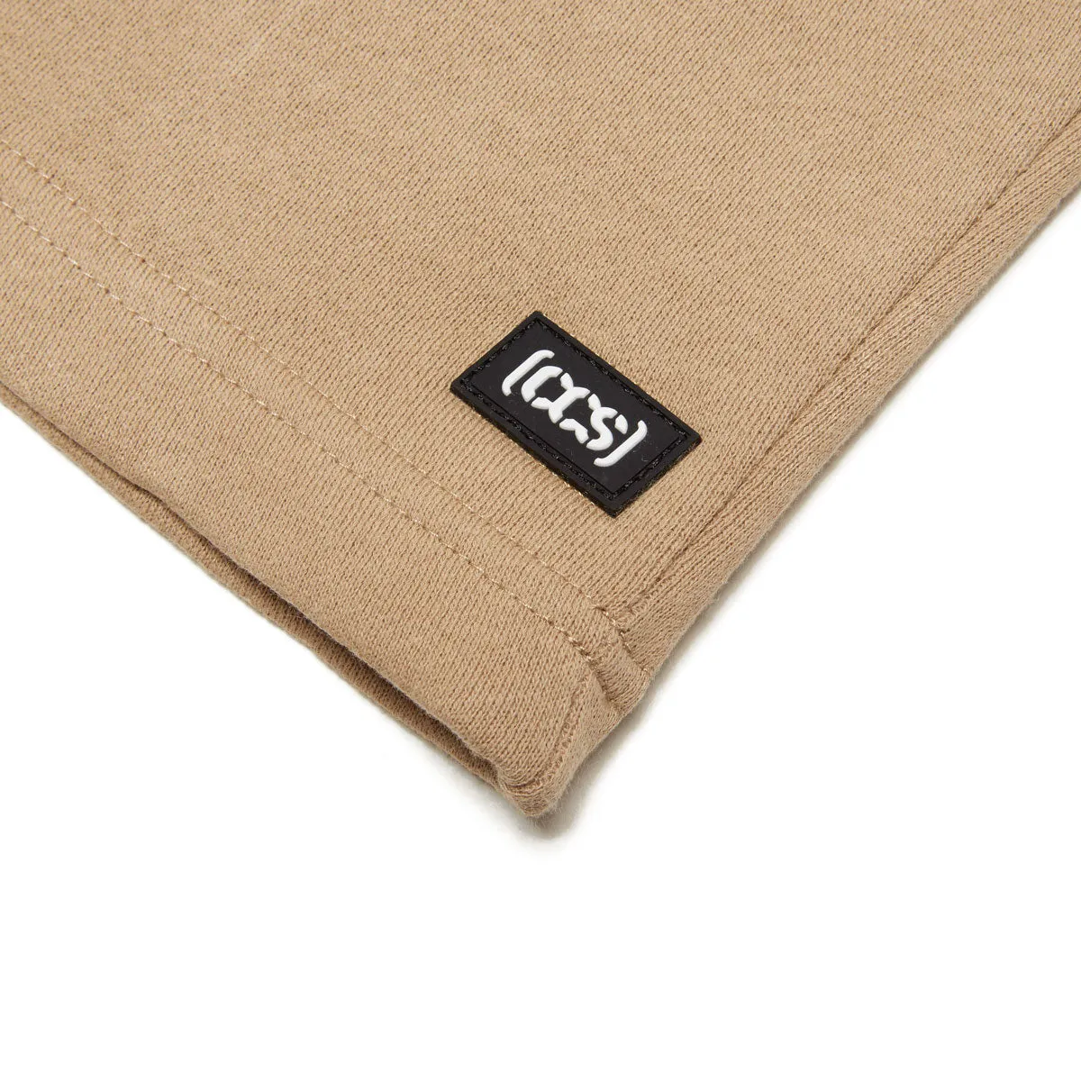 CCS Logo Rubber Patch Sweat Shorts - Khaki