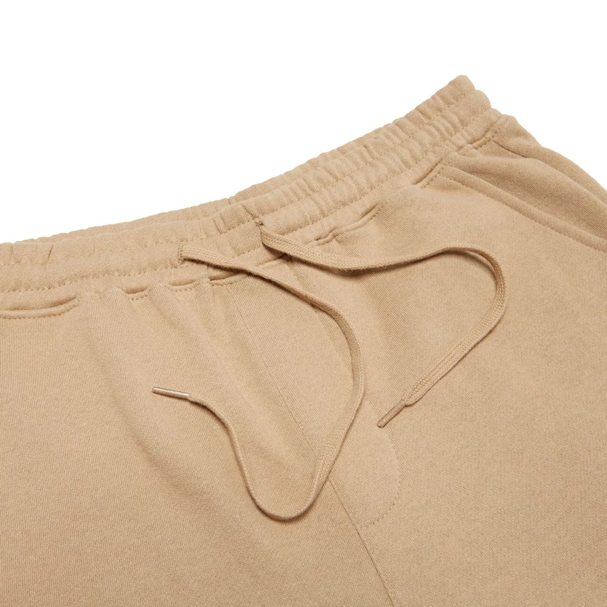 CCS Logo Rubber Patch Sweat Shorts - Khaki