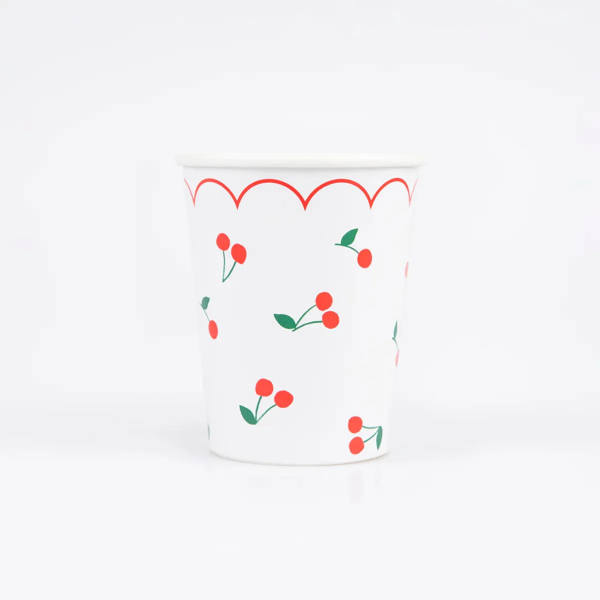 Cherry Pattern Cups (x 8)