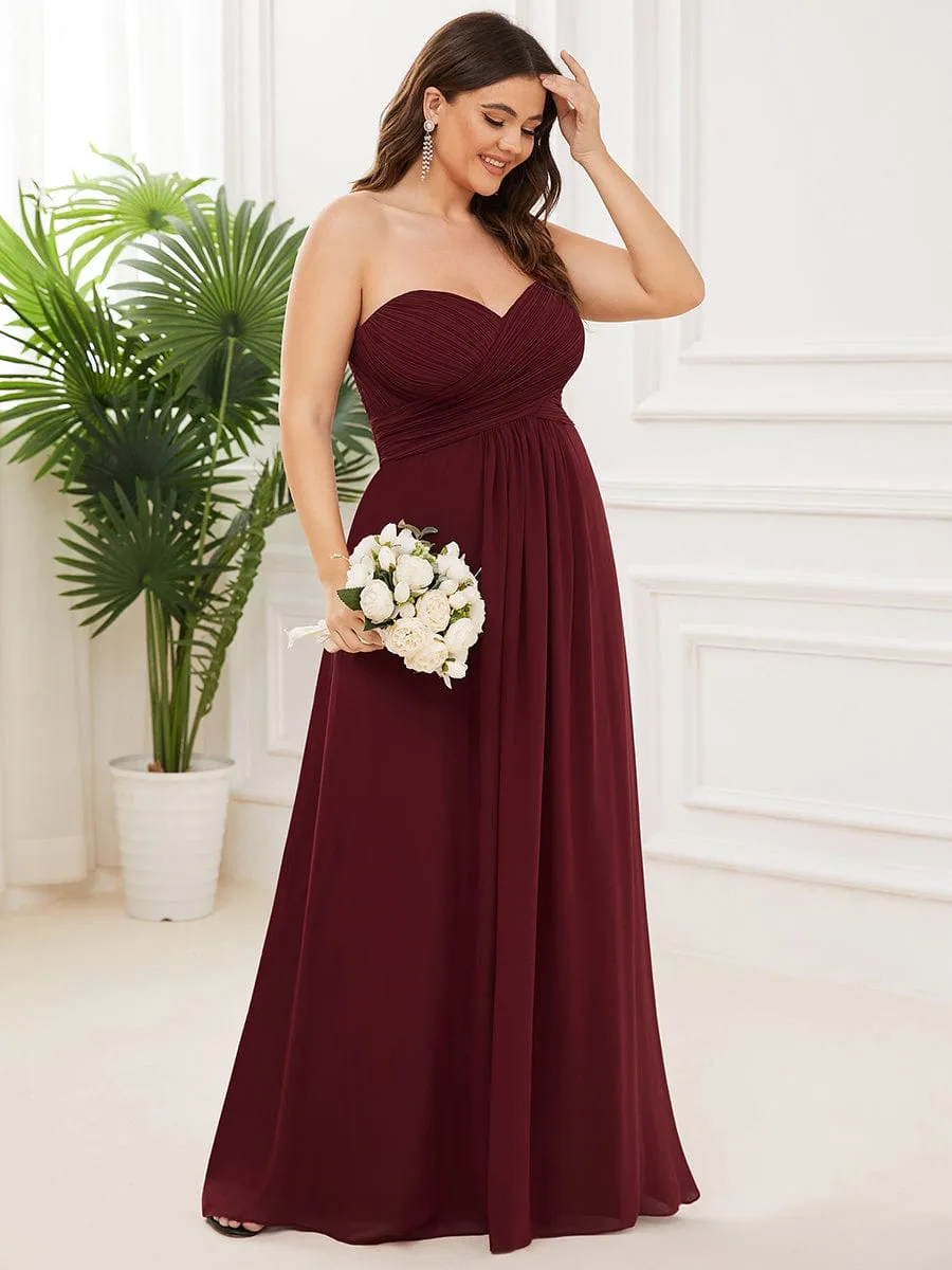 Chiffon One Shoulder Long Bridesmaid Dress