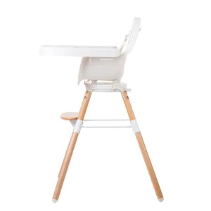 Childhome Evolu One 80° Chair 2-In-1   Bumper (Natural, White)